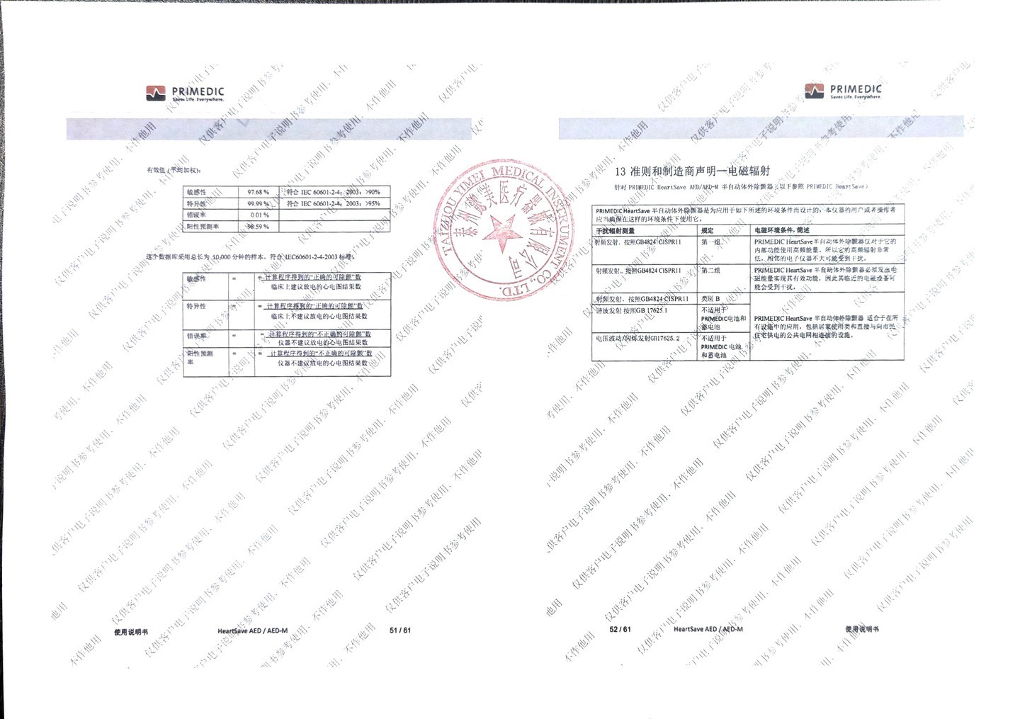 普美康AED半自动体外除颤器HeartSave PAD(M250)便携除颤仪+无屏立柜 详情图 49